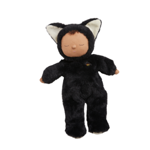 Miękka lalka z uszami Cozy Dinkum Black Cat Nox - Olli Ella