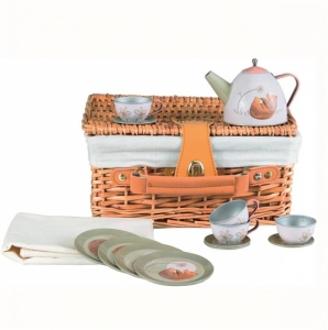 Zestaw herbaciany w wiklinowym koszu, Las - Egmont Toys