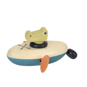 Zabawka do kąpieli nakręcana łódź Krokodyl - Egmont Toys