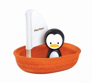 Żaglówka z pingwinem do kąpieli Plan Toys